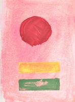 Adolph Gottlieb Pink Ground Screenprint, Signed Edition - Sold for $4,480 on 03-04-2023 (Lot 143).jpg